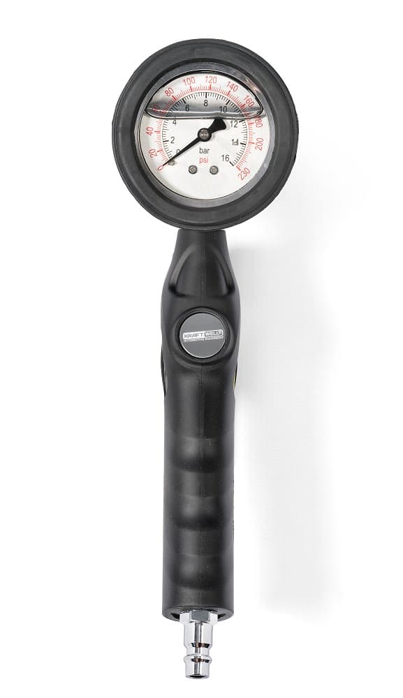 Пистолет для накачки шин KraftWell KRWTG-A3 с манометром