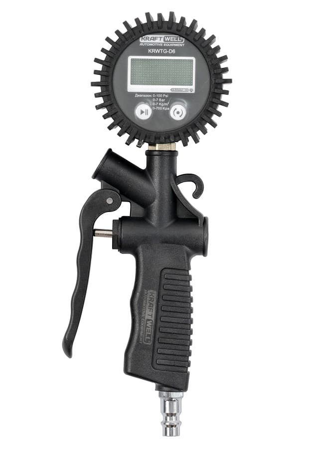 Цифровой пистолет для накачки шин KraftWell KRWTG-D6