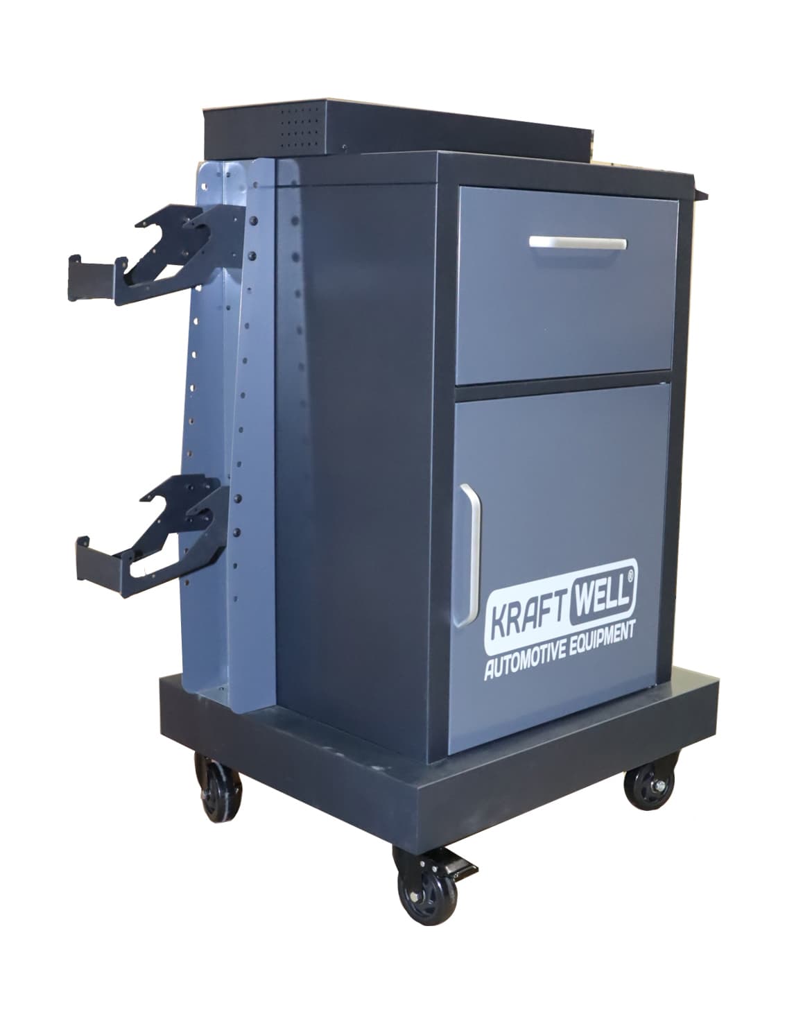 Тумба для стенда сход-развал KraftWell KRW3D-CABL — мобильная, с каналом