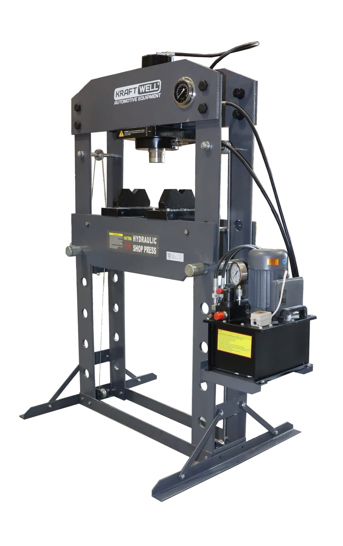 Пресс 100 т. сварная рама c электроприводом KraftWell KRWPR100B