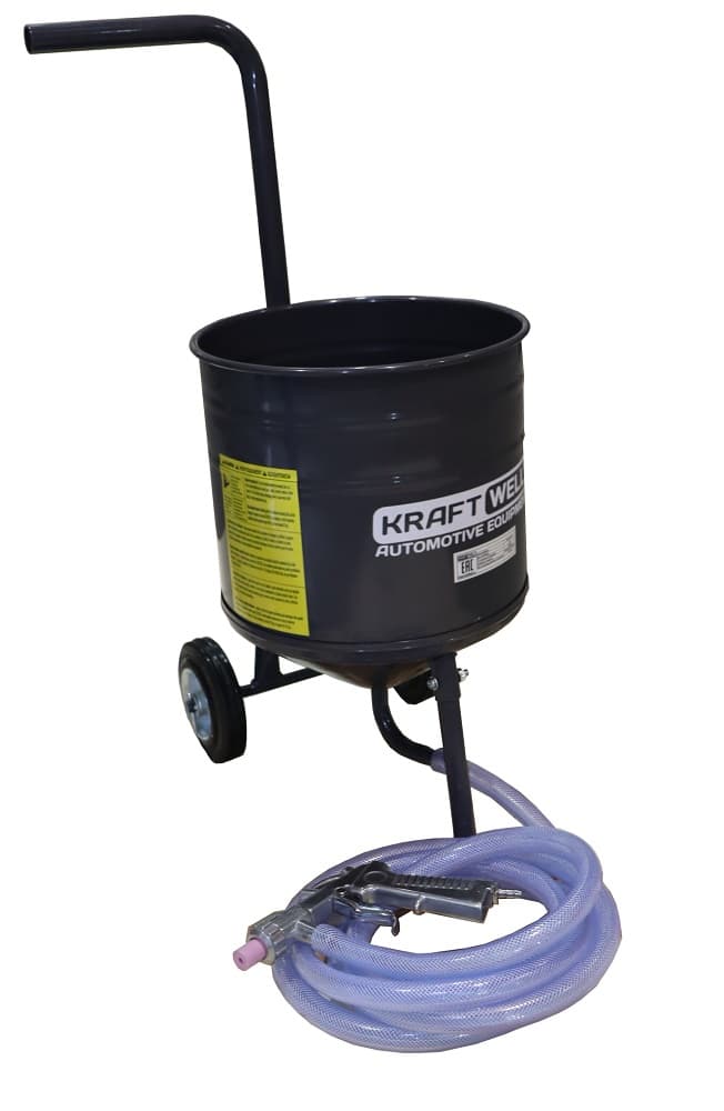 Установка пескоструйная 14 л открытый бак KraftWell KRW-SB14T