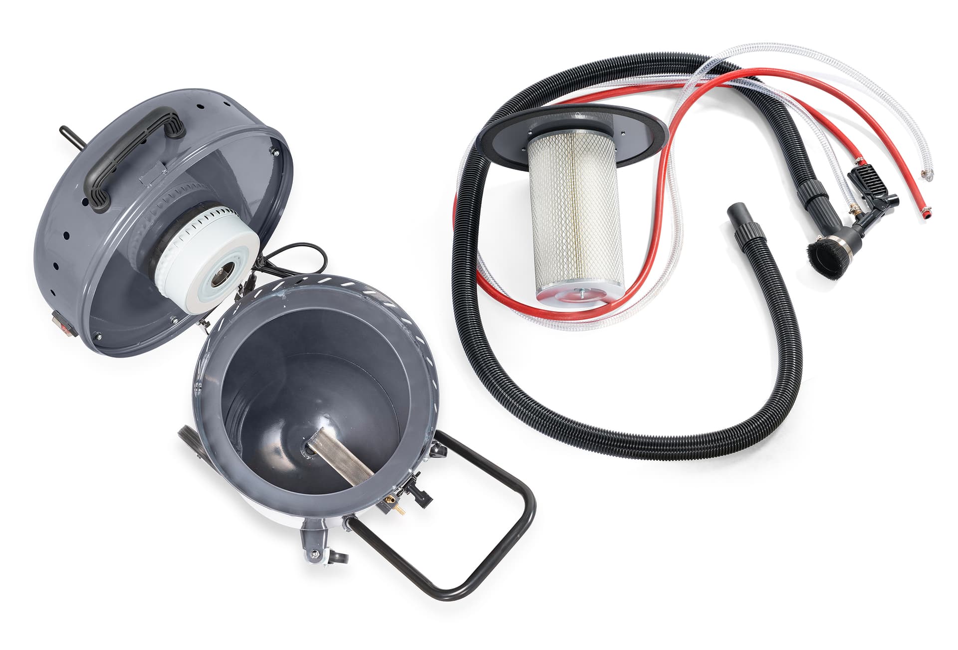 Установка пескоструйная 104 л с пылесосом KraftWell KRW-SB100H