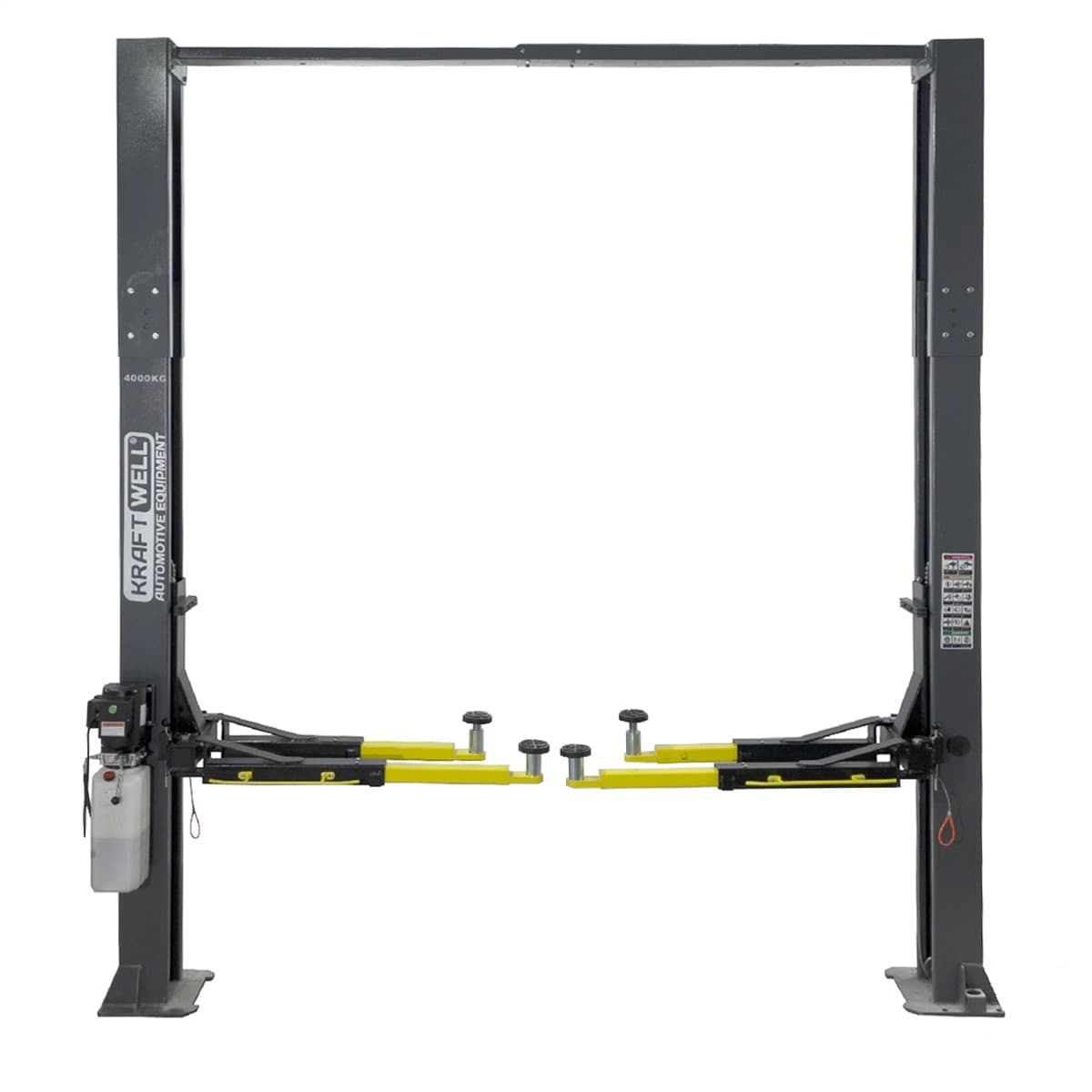 Подъемник двухстоечный с верхней синхронизацией г/п 4 т. KraftWell KRW4DLU