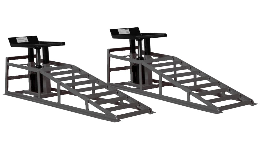 Рампы заездные KraftWell KRWCR2 — г/п 2 т, гидравлические, 2 шт.