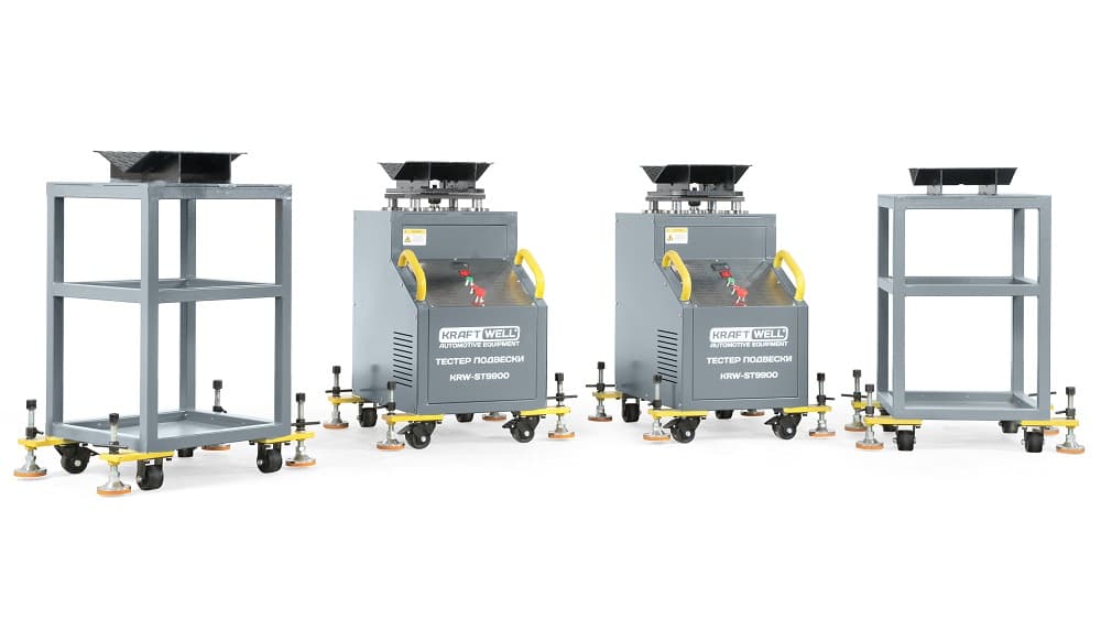 Тестер подвески с поворотными платформами KraftWell KRW-ST9900