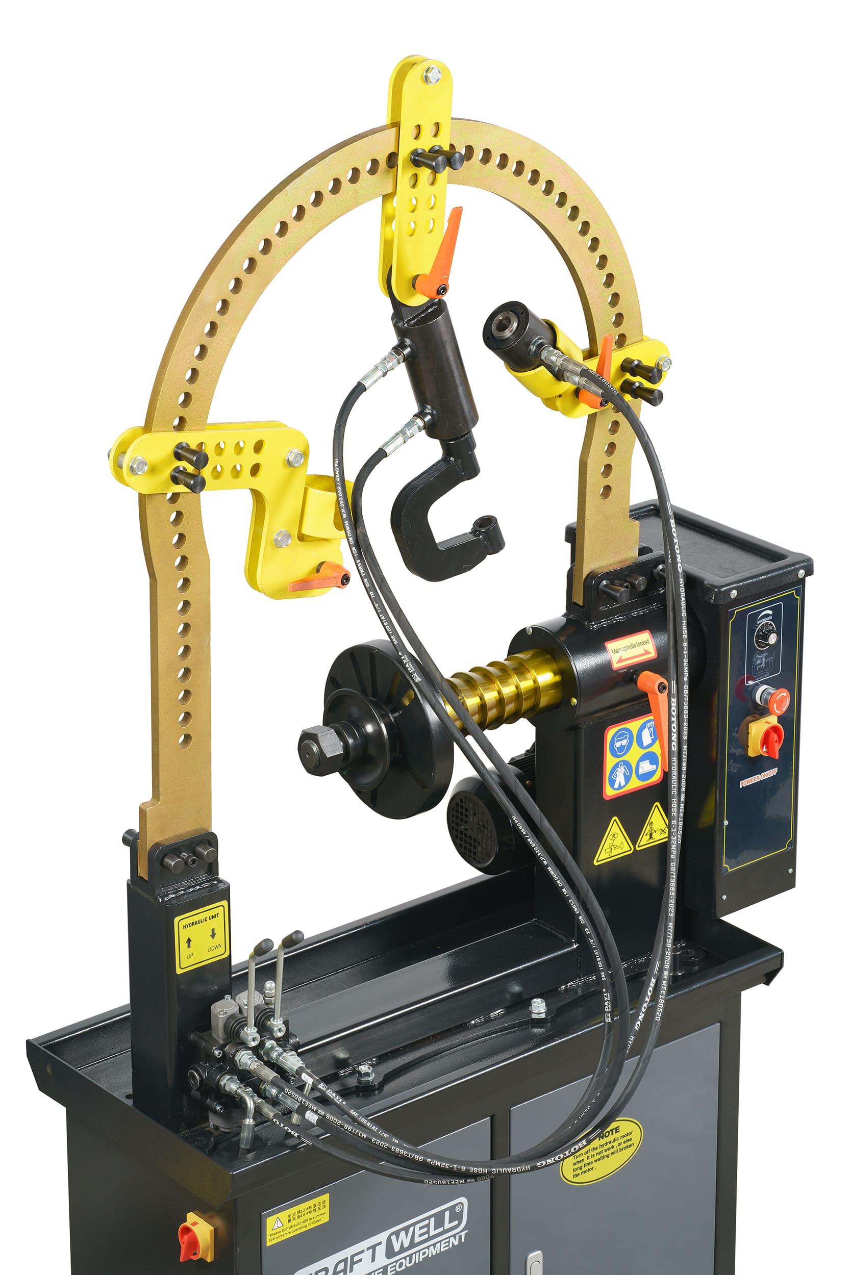 Дископрав KraftWell KRW-RS28M — 10–28″, гидропривод, 380 В