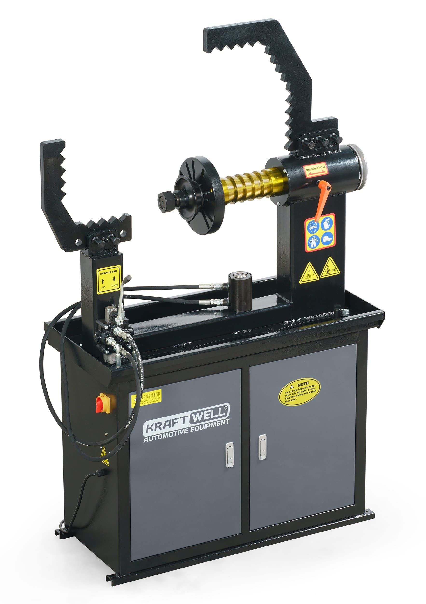 Дископрав KraftWell KRW-RS28M — 10–28″, гидропривод, 380 В