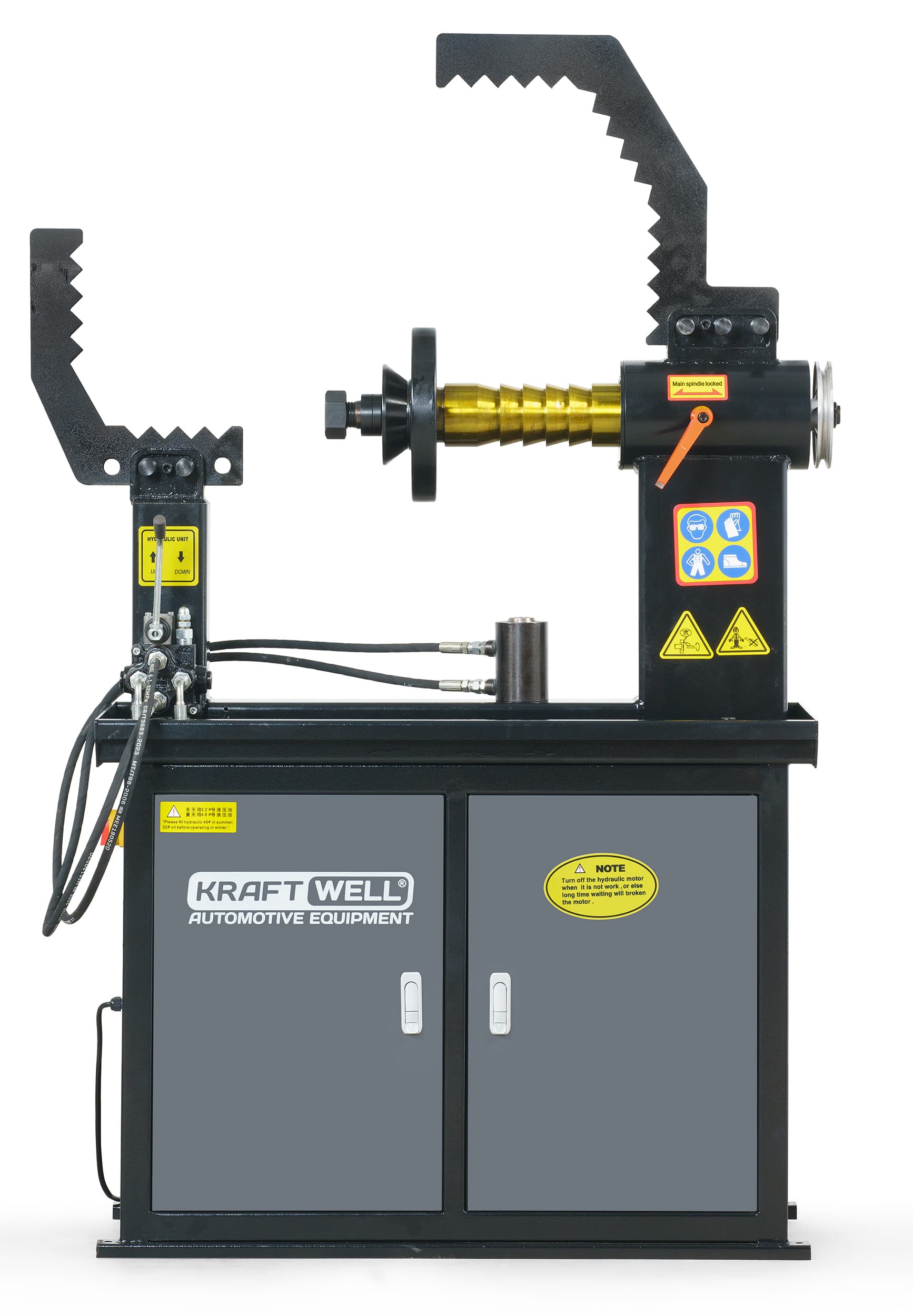 Дископрав KraftWell KRW-RS28M — 10–28″, гидропривод, 380 В