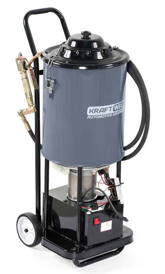 Нагнетатель солидола с электроприводом, 24В, 20 л. KraftWell KRW1797.EN
