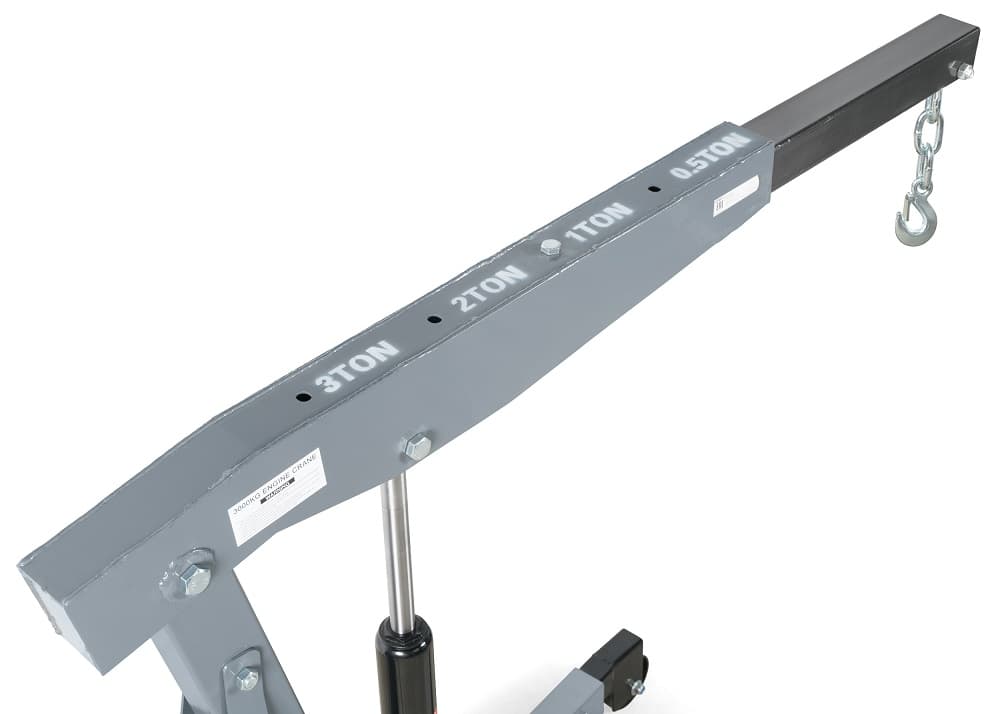 Кран KraftWell KRWC10 3 т — в рабочем положении