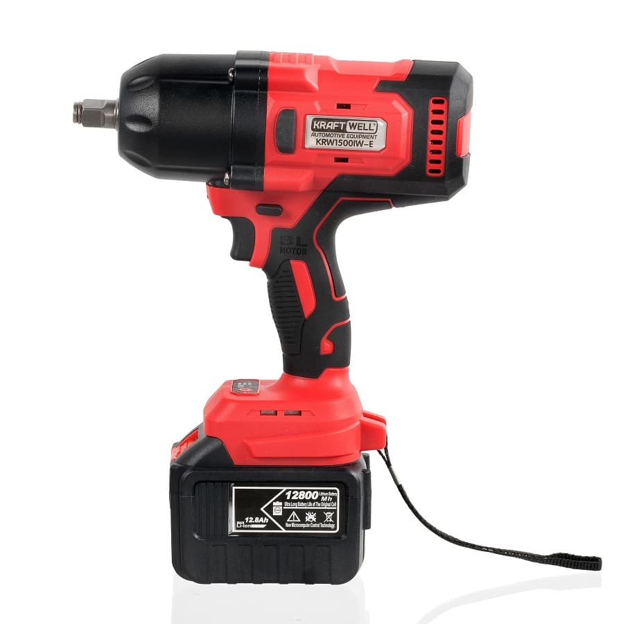Гайковерт аккумуляторный ударный 1/2″ 1500 Нм KraftWell KRW1500IW-E