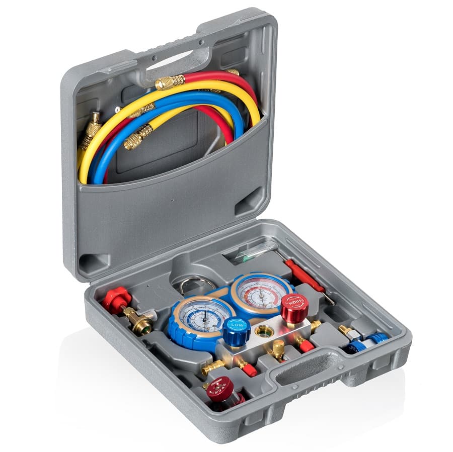 Комплект для заправки фреона KraftWell KRW-MGS-2