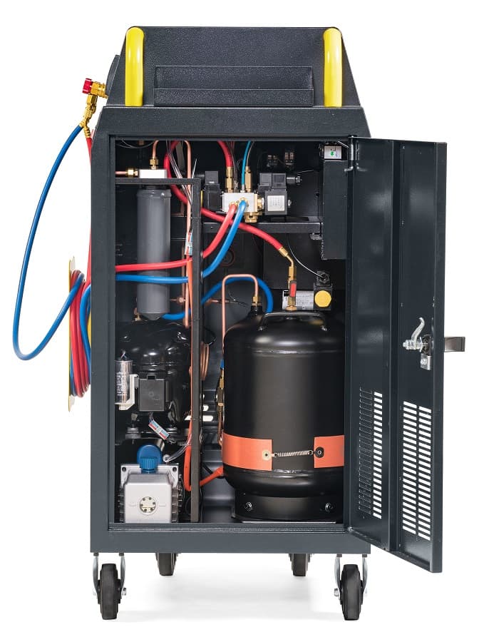 Оборудование для заправки кондиционеров KraftWell — боковой вид