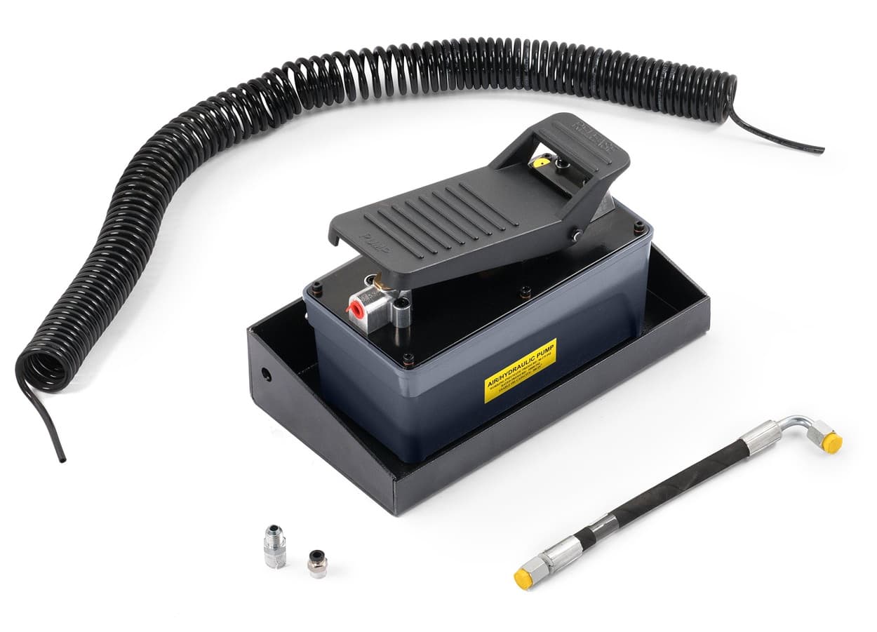 Помпа с пневмоприводом KraftWell KRWJ2-AP — вид сбоку