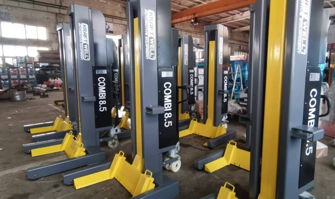 Колонны подкатные электрогидравлические г/п 4х8,5 т. беспроводные KraftWell COMBI8.5