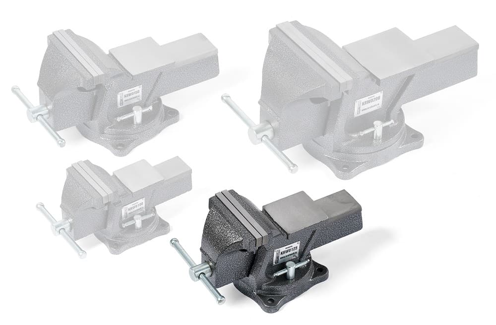 Тиски слесарные вращающиеся 125 мм KraftWell KRW0125