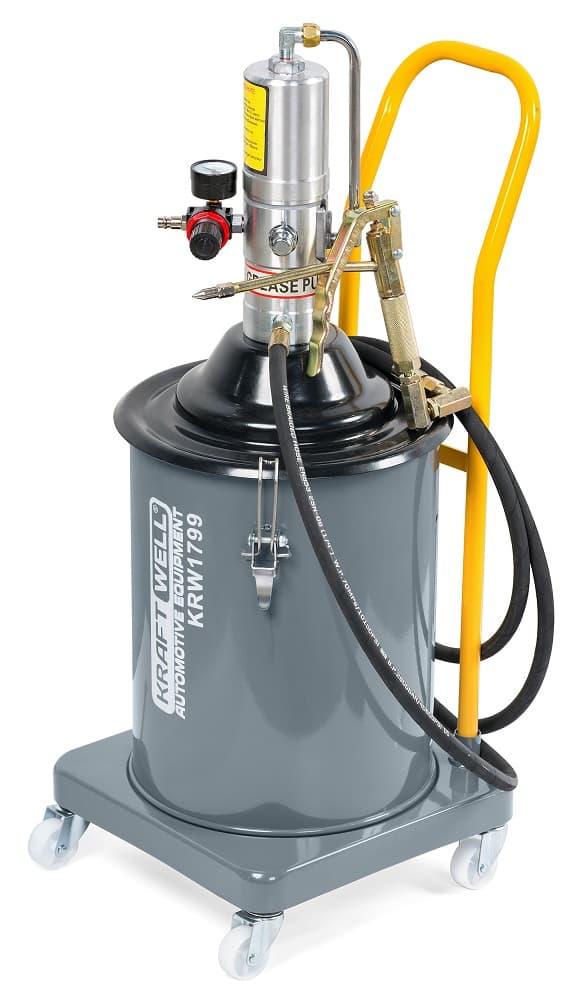 Нагнетатель солидола пневматический 20 л. KraftWell KRW1799.PN