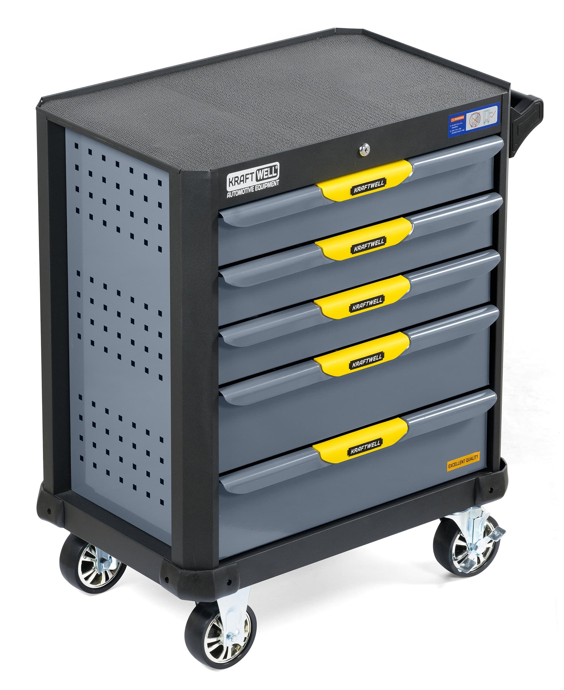 Тележка профессиональная с 5 ящиками KraftWell KRW-T5D