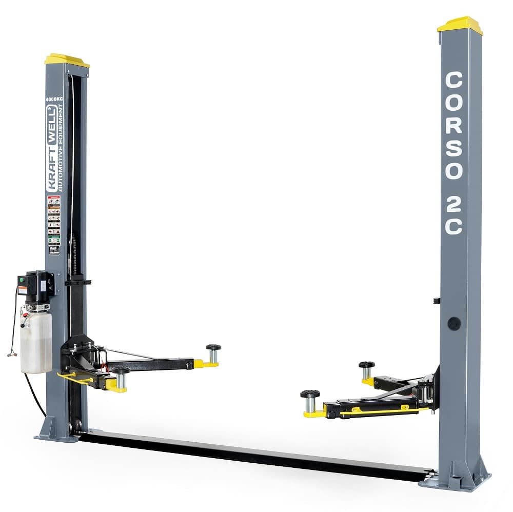 Подъемник двухстоечный электрогидравлический г/п 4 т. KraftWell CORSO 2C/220