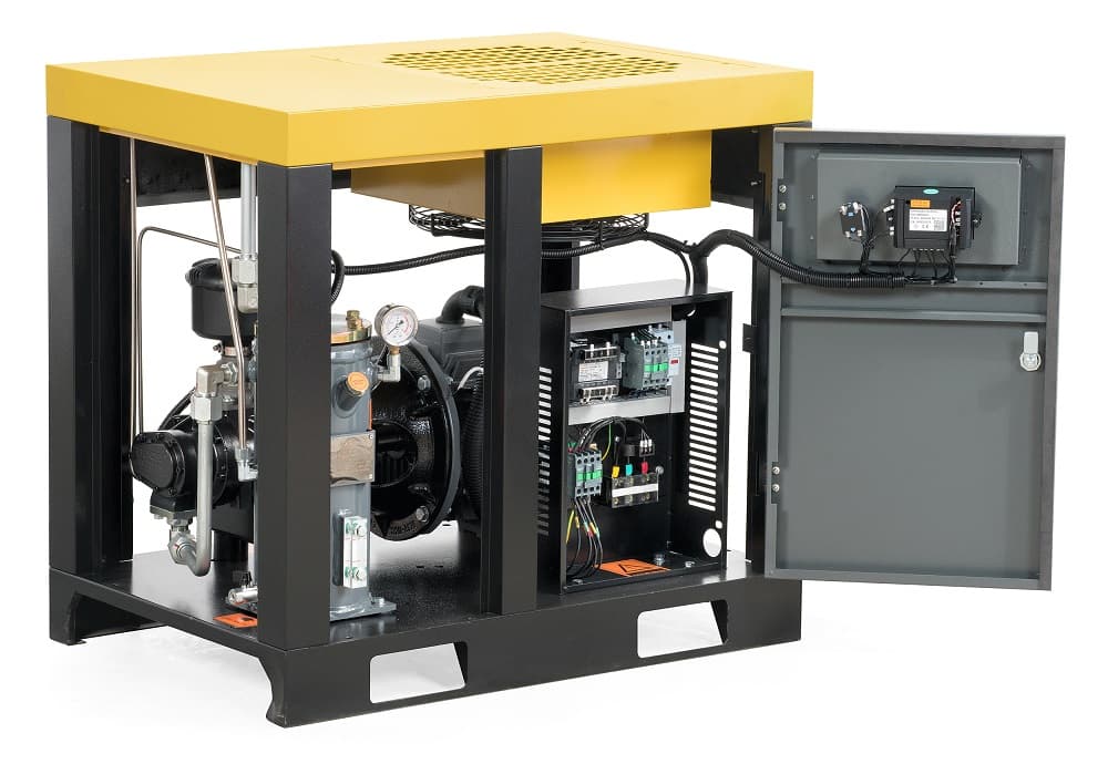 Компрессор винтовой KraftWell KRW-ASC10A-10BL — 1 000 л/мин, 10 бар, 7,5 кВт