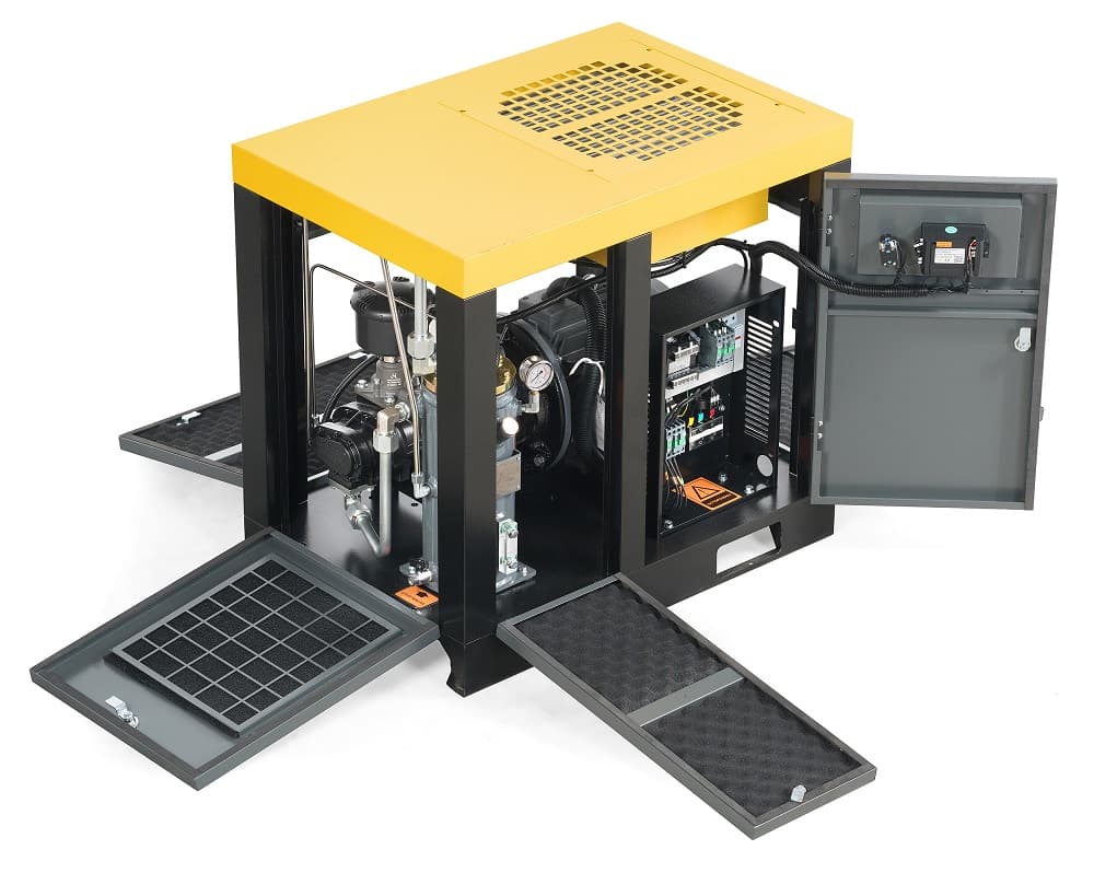 Компрессор винтовой KraftWell KRW-ASC10A-10BL — 1 000 л/мин, 10 бар, 7,5 кВт