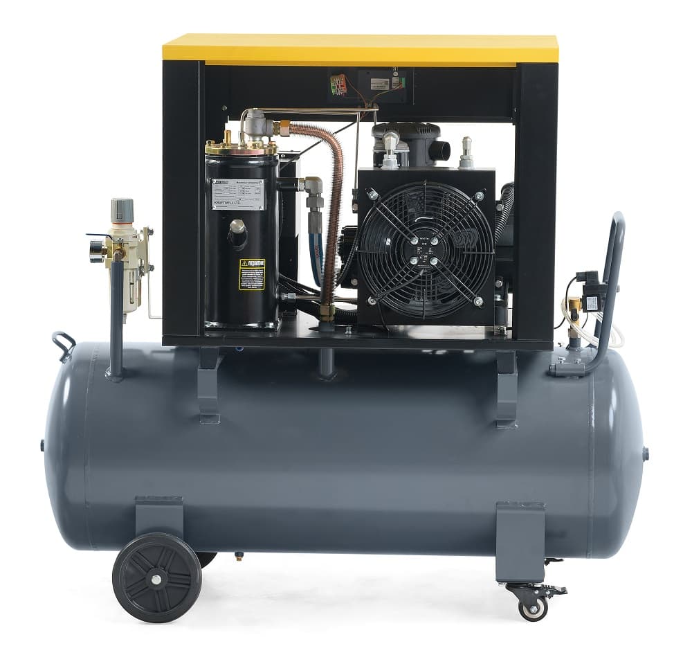 Компрессор винтовой KraftWell KRW-PSC680-200L — 680 л/мин, 10 бар, 200 л, VSD