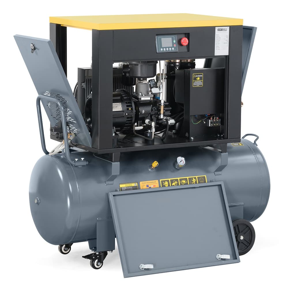 Компрессор винтовой KraftWell KRW-PSC680-200L — 680 л/мин, 10 бар, 200 л, VSD