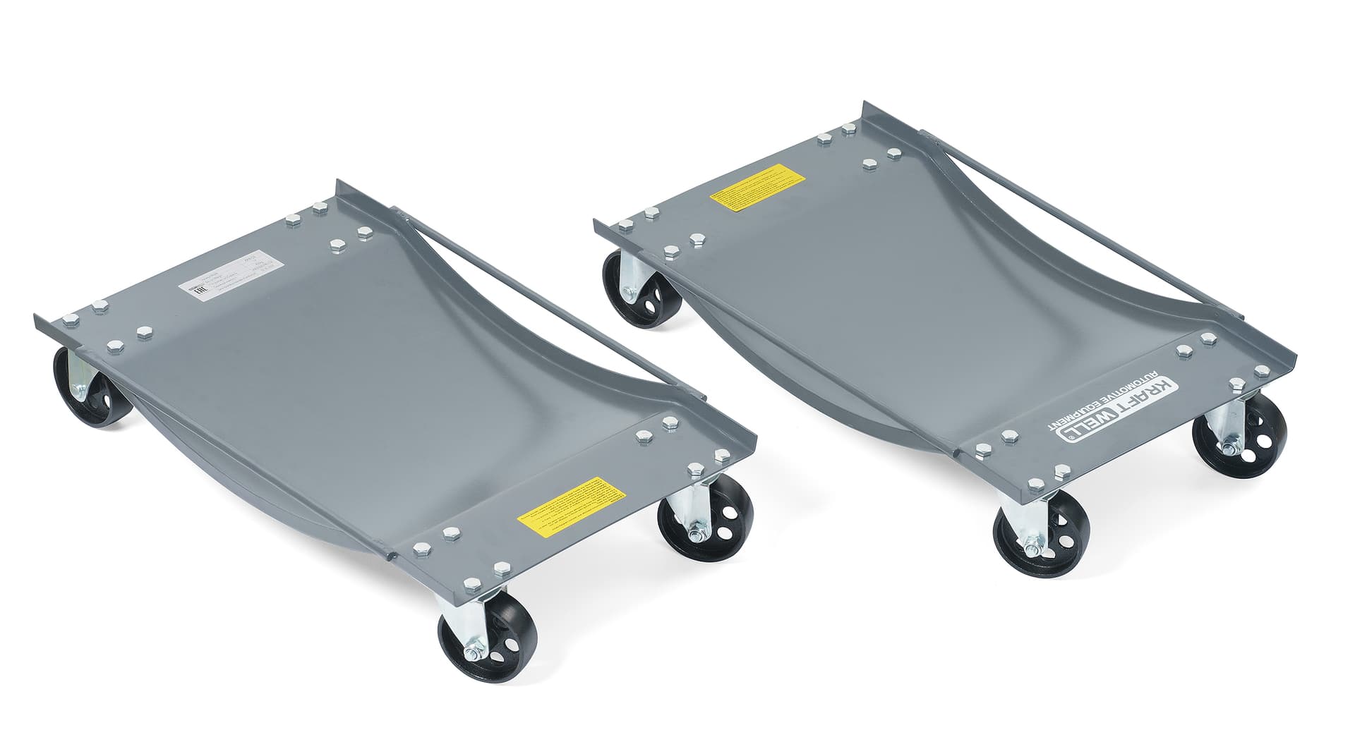 Тележка для перемещения авто 2 шт KraftWell KRW-CD