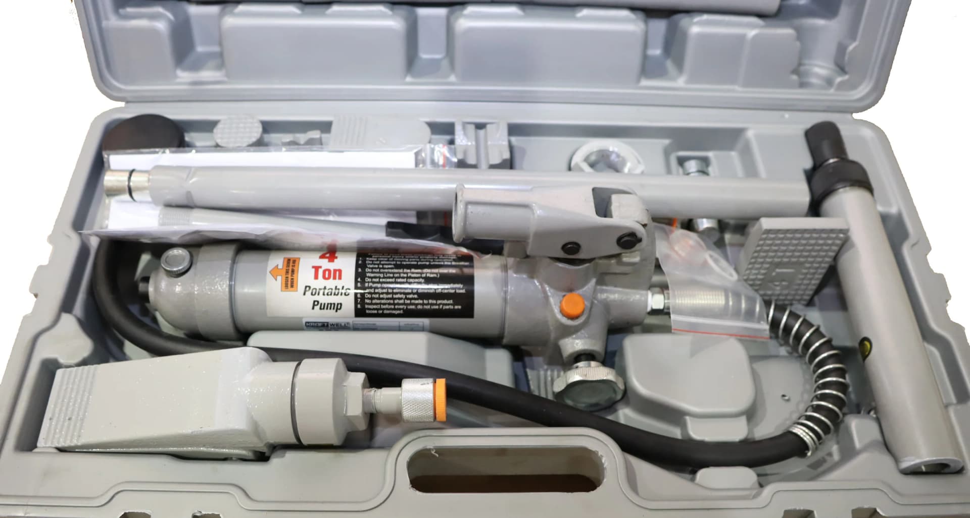 KraftWell KRWPH4 Набор растяжек гидравлических 4 т.