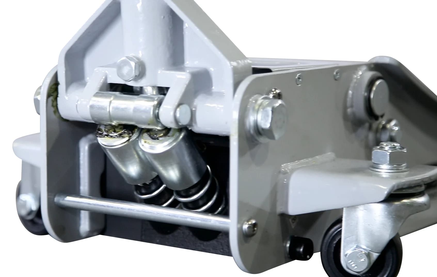 Домкрат подкатной KraftWell KRWFJ3.5 — 3,5 т, низкопрофильный, с педалью