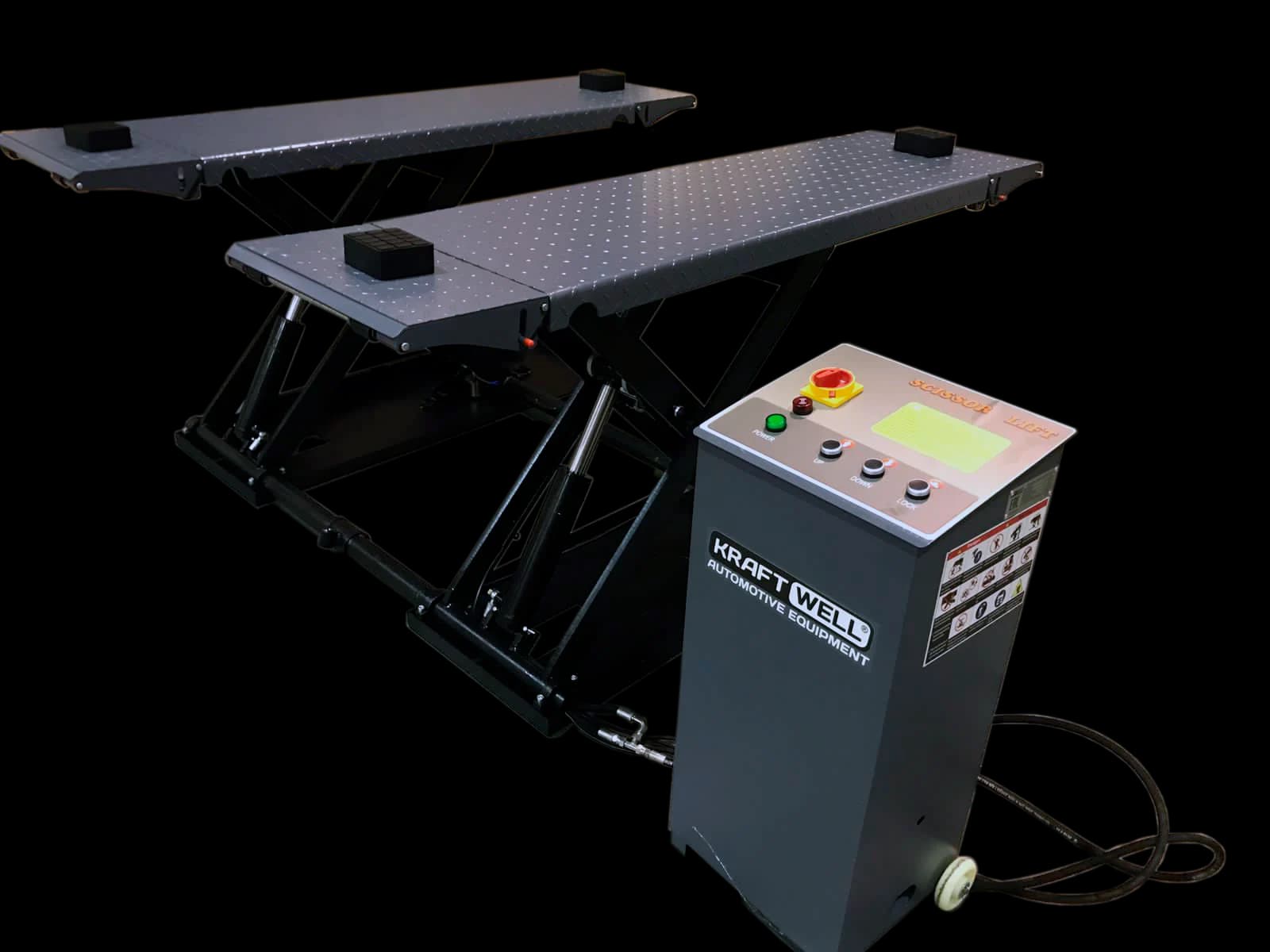 KraftWell KRW3TN/220 Подъёмник ножничный г/п 3 т. шиномонтажный мобильный