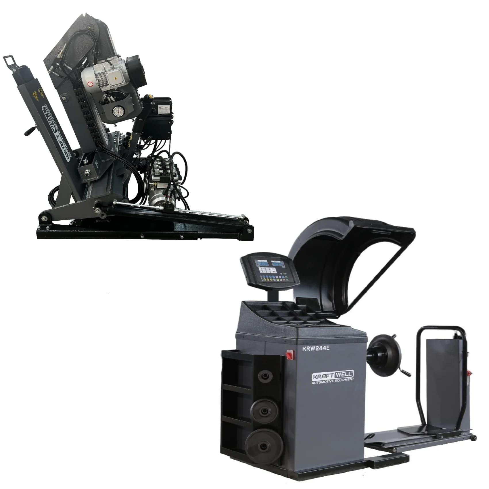 Мобильный комплект грузового шиномонтажа KraftWell KRW26M+KRW244E — общий вид