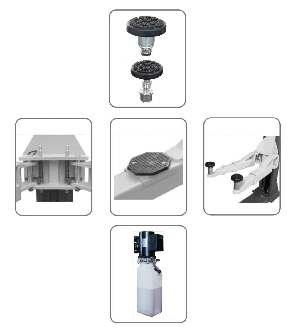 KraftWell VERSA 2A Подъемник г/п 4 т. упр. стопорами на 1-й колонне с анкерами и проставками