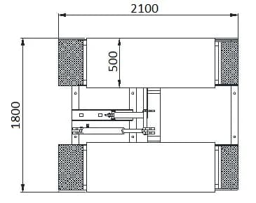 KraftWell FORBI 3.0G/220 Подъёмник ножничный г/п 3,0 т. шиномонтажный мобильный