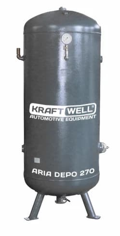 Ресивер воздушный KraftWell ARIA DEPO 270 — 270 л, 10 бар, вертикальный