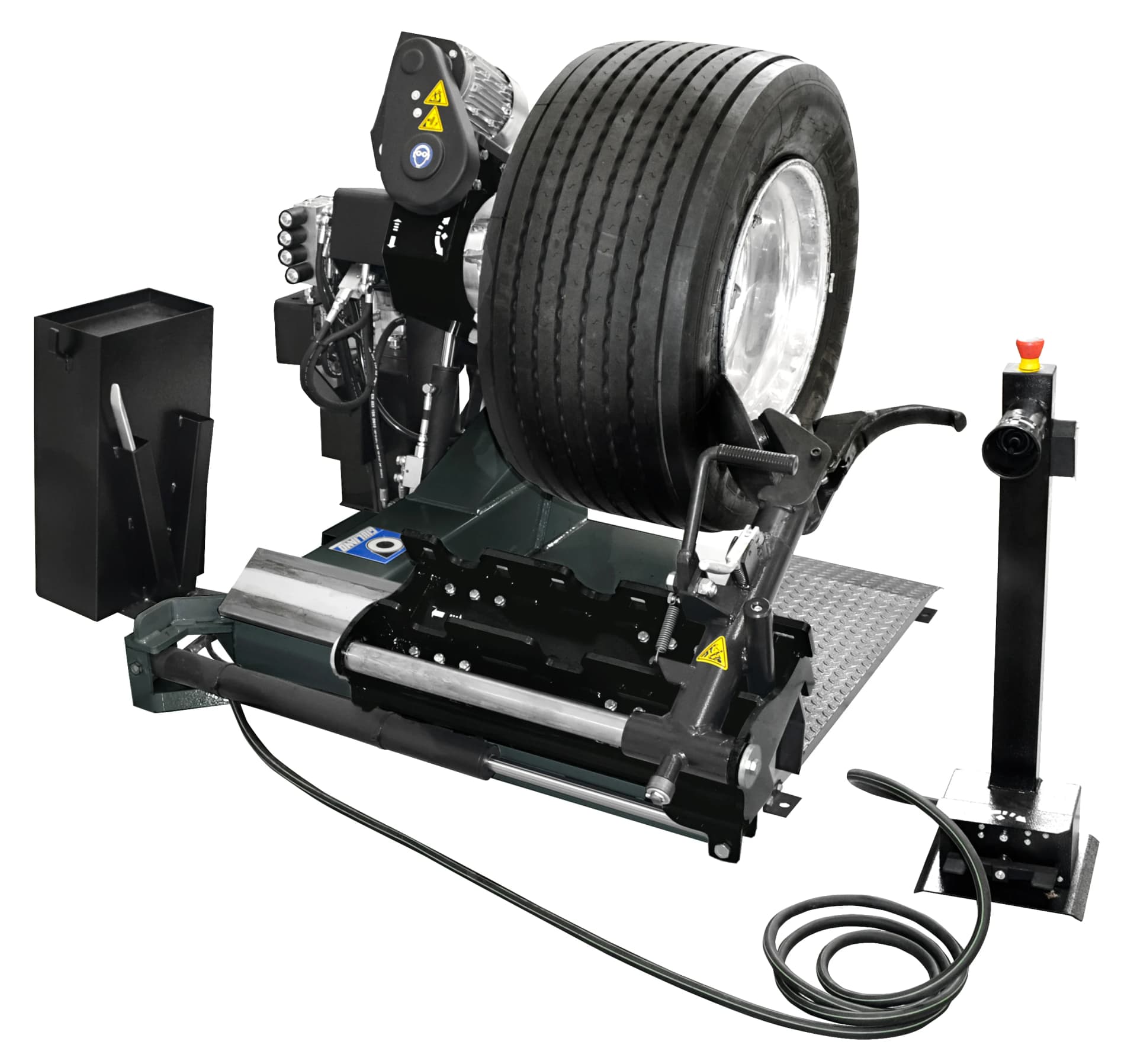 Грузовой шиномонтажный станок Giuliano S557 — общий вид, диски 13–27"