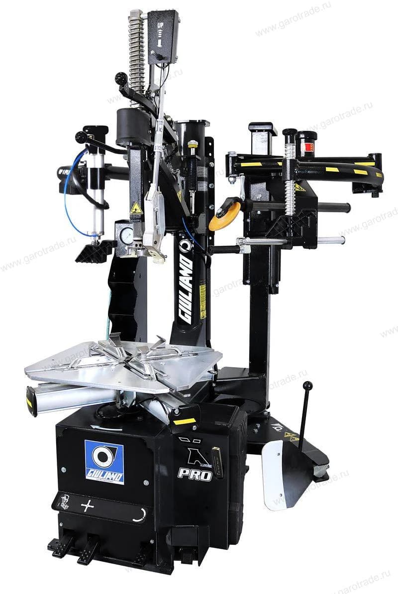 Шиномонтажный станок Giuliano SX119 PRO DUO — вид сбоку, габариты