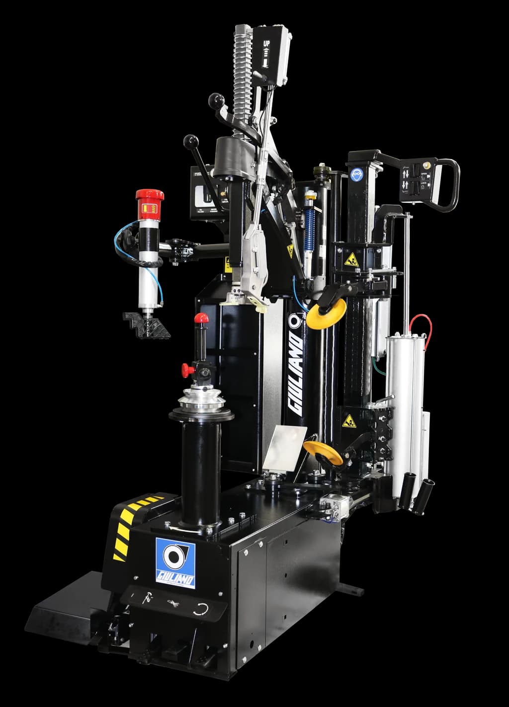 Giuliano S121 — пневматическая колонна в откинутом положении