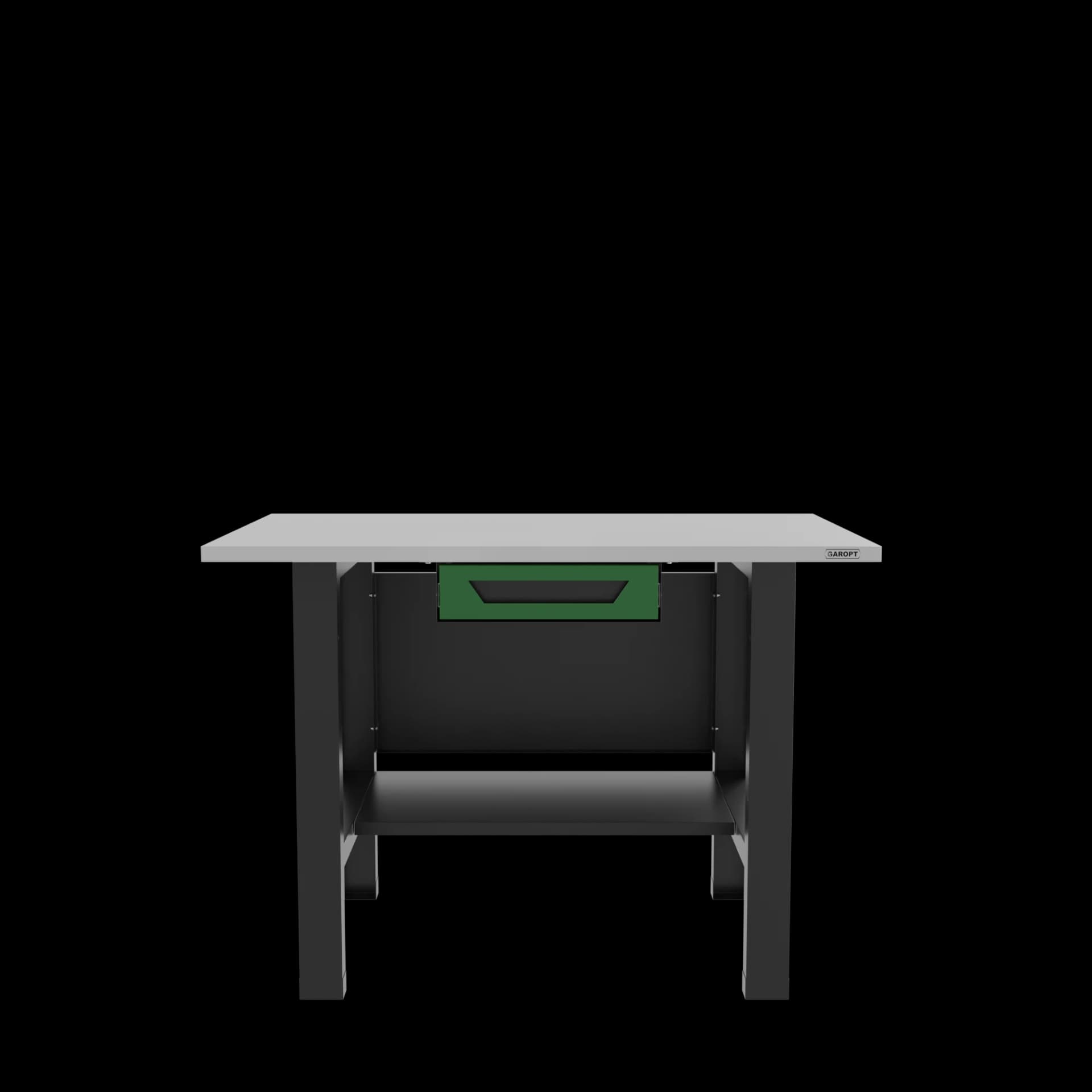 Верстак бестумбовый с ящиком зеленый 1200 GAROPT GT1200STY1.green