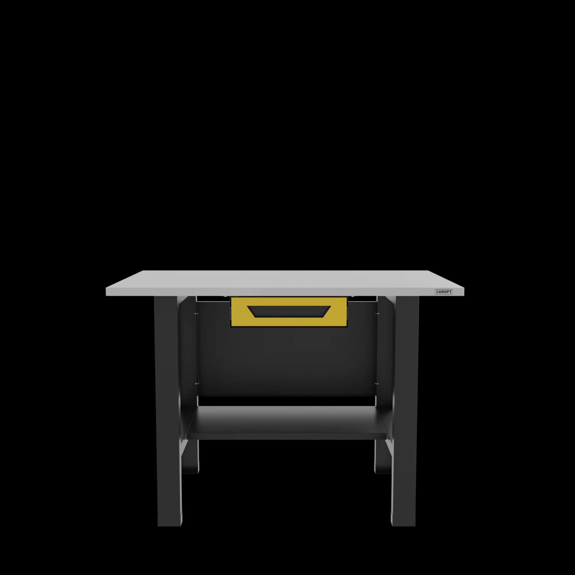 Верстак слесарный бестумбовый с ящиком желтый 1200 GAROPT GT1200STY1.yell