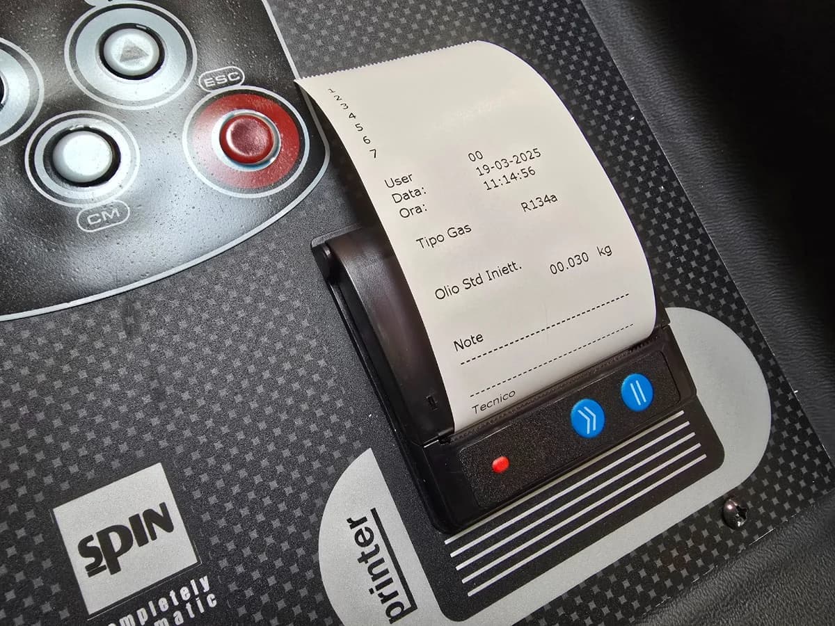 Автоматическая станция для заправки кондиционеров SPIN (Италия) KRYA PRINTER, R-134a, 10 кг, с принтером, арт. 01.028.25