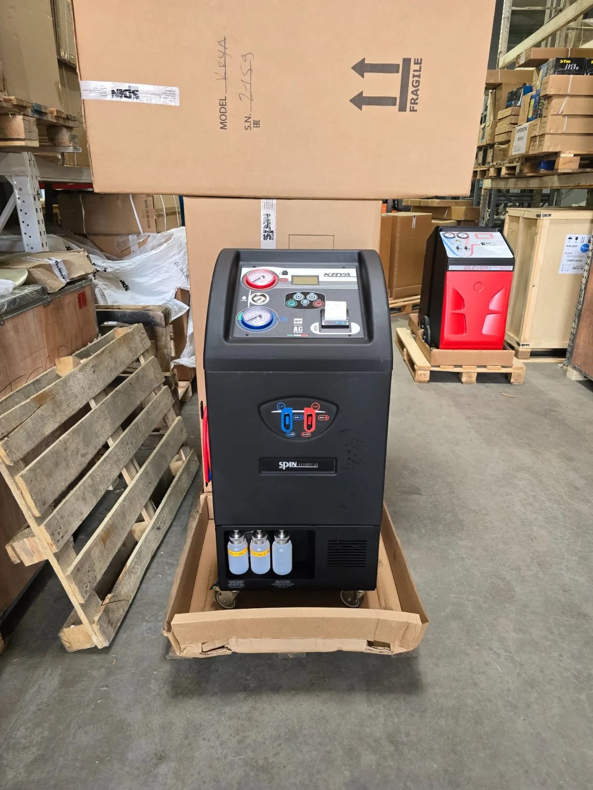 Автоматическая станция для заправки кондиционеров SPIN (Италия) KRYA PRINTER, R-134a, 10 кг, с принтером, арт. 01.028.25