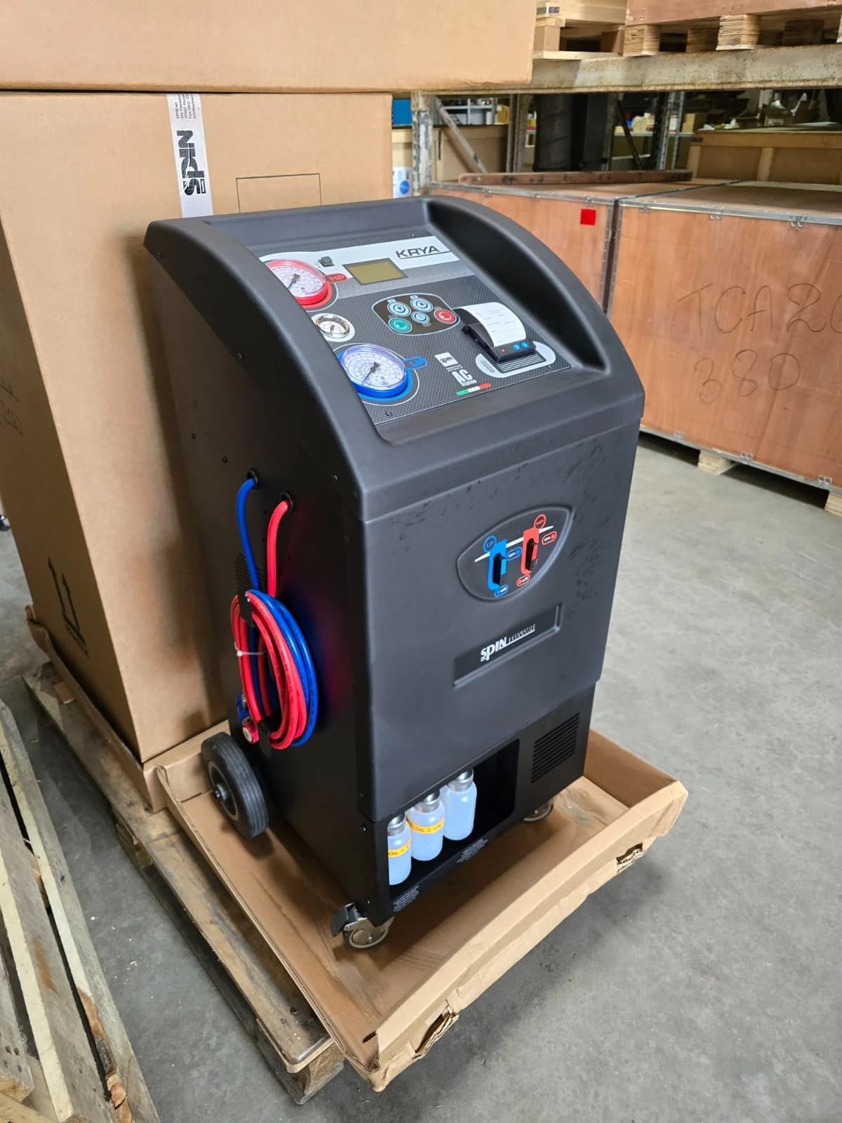 Автоматическая станция для заправки кондиционеров SPIN (Италия) KRYA PRINTER, R-134a, 10 кг, с принтером, арт. 01.028.25