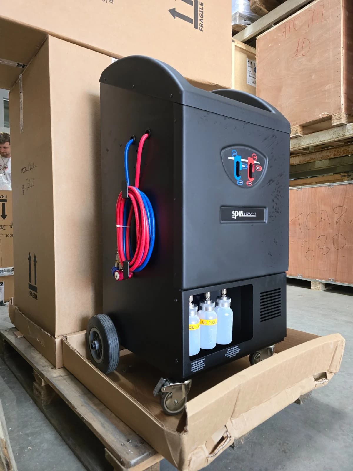 Автоматическая станция для заправки кондиционеров SPIN (Италия) KRYA PRINTER, R-134a, 10 кг, с принтером, арт. 01.028.25