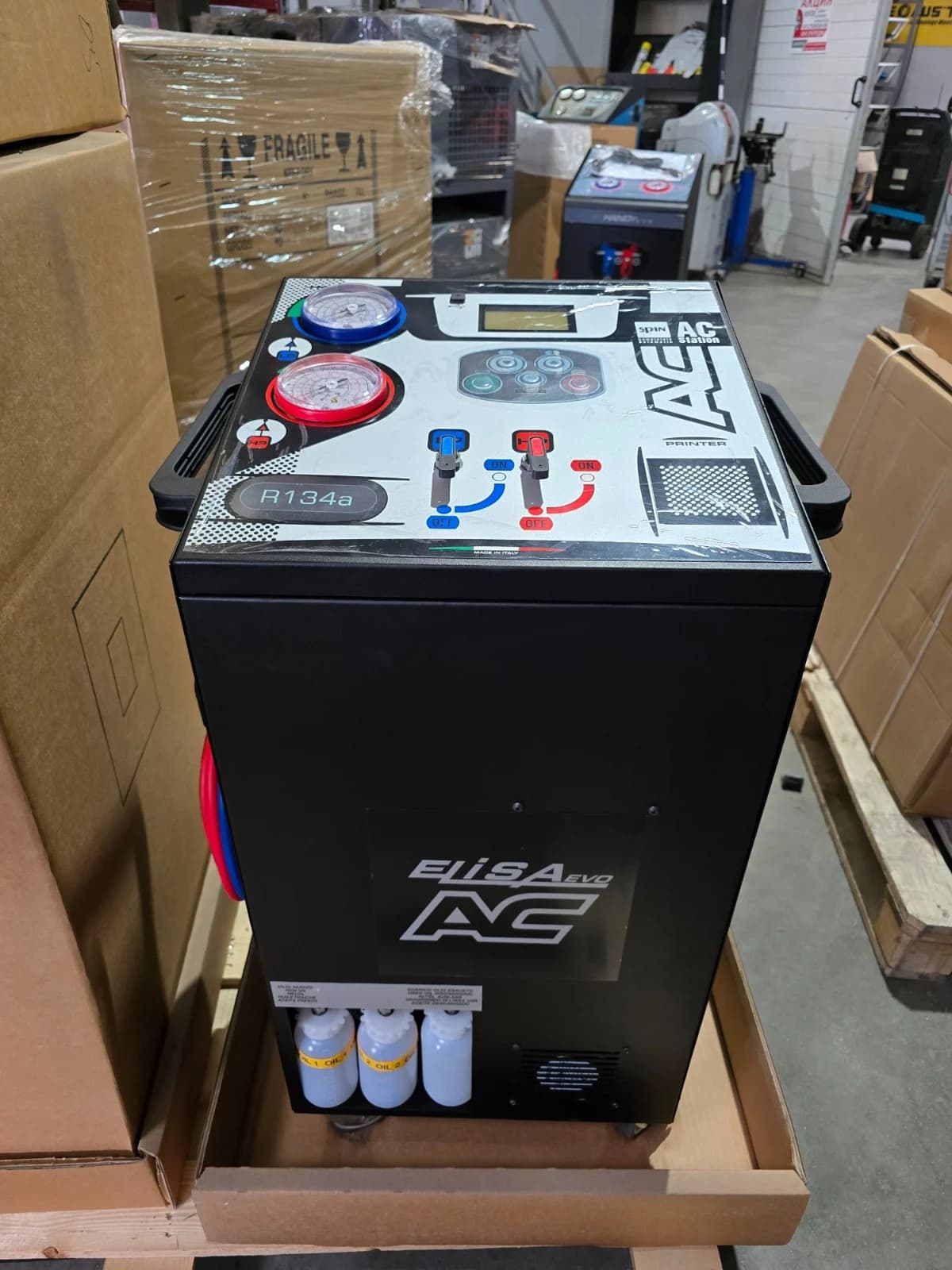 SPIN ELISA EVO — подключение шлангов и внутренний баллон