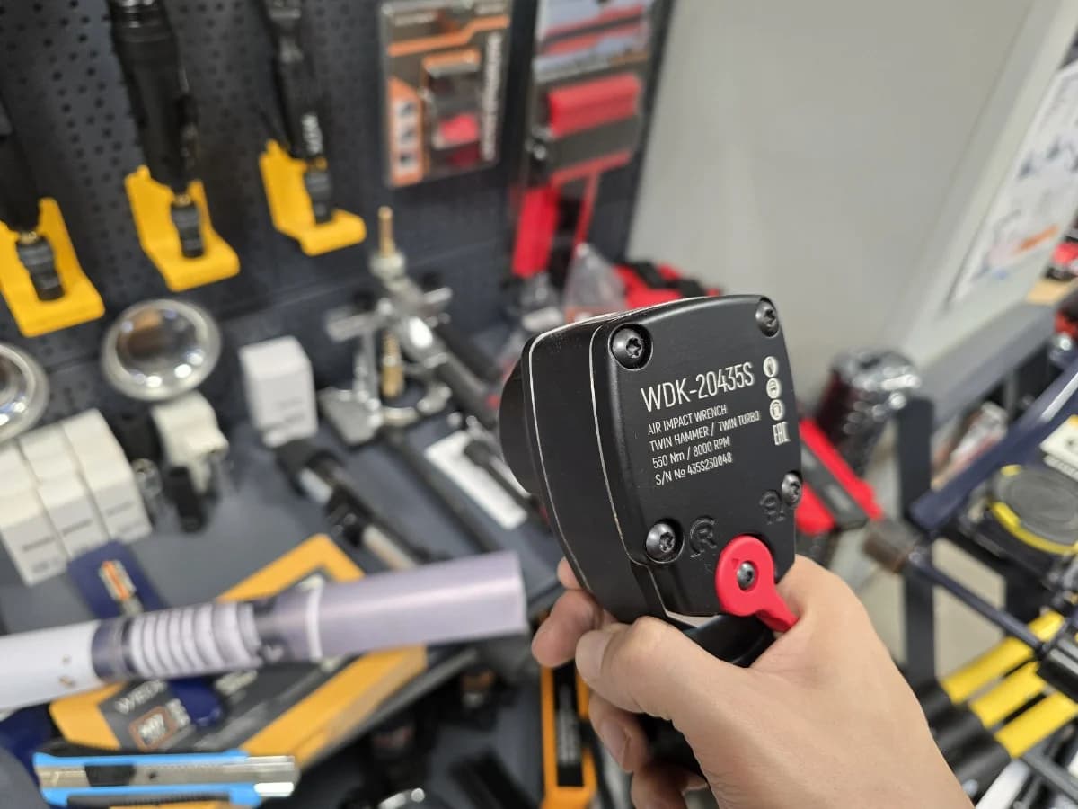 Пневматический ударный гайковёрт 1/2″, 550 Н·м, TWIN TURBO Wiederkraft WDK-20435S