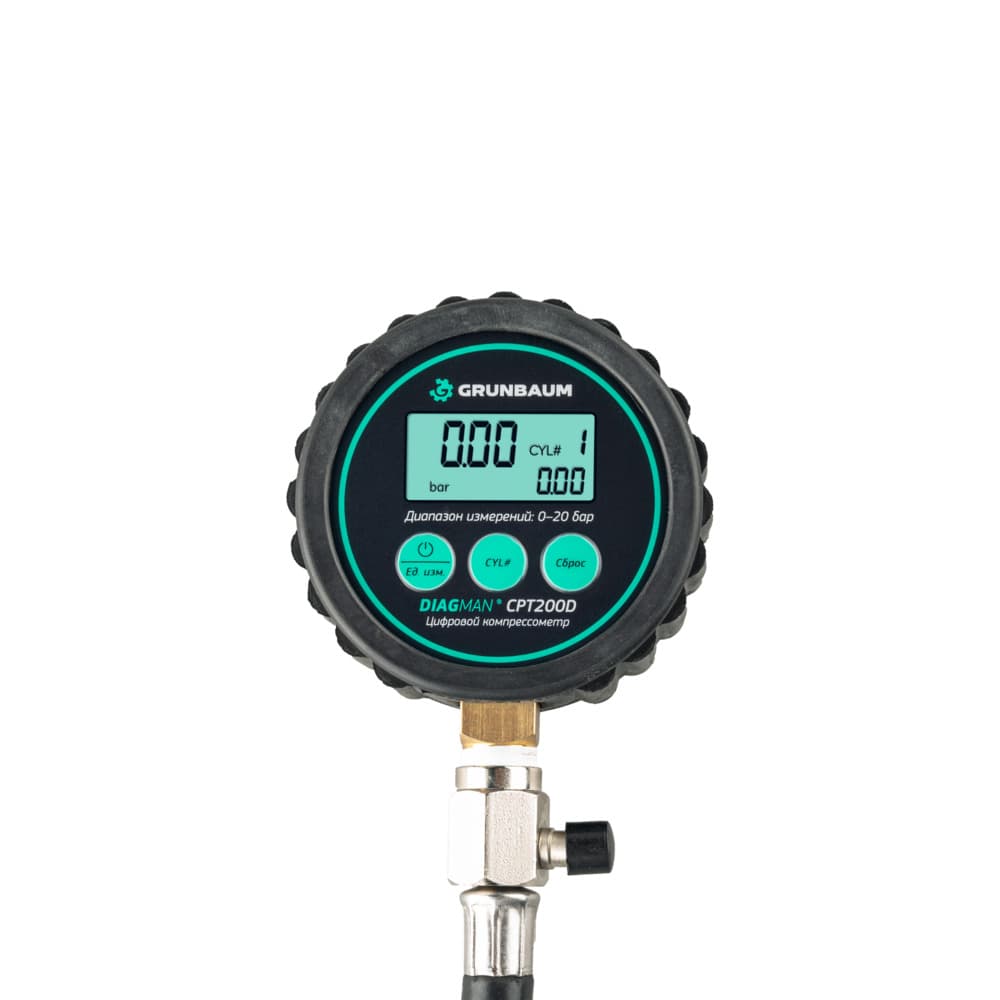 Компрессометр цифровой DIAGMAN CPT200D, в наборе