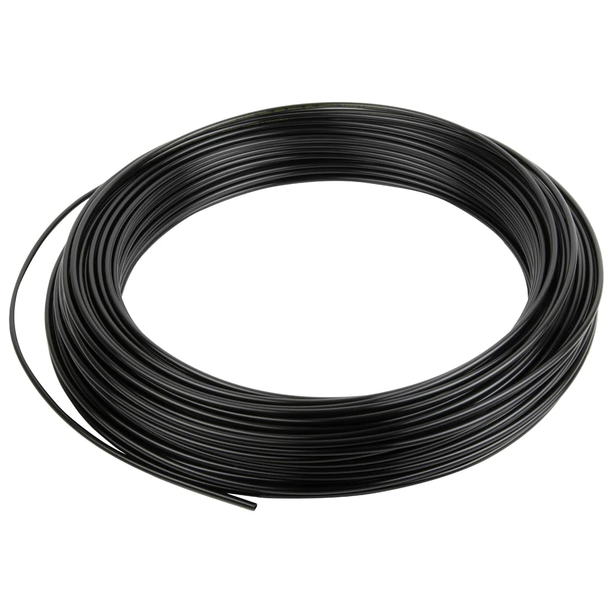 Трубка пневматическая нейлоновая чёрная 4×6 мм, 100 м Harrison HNS0406-BK