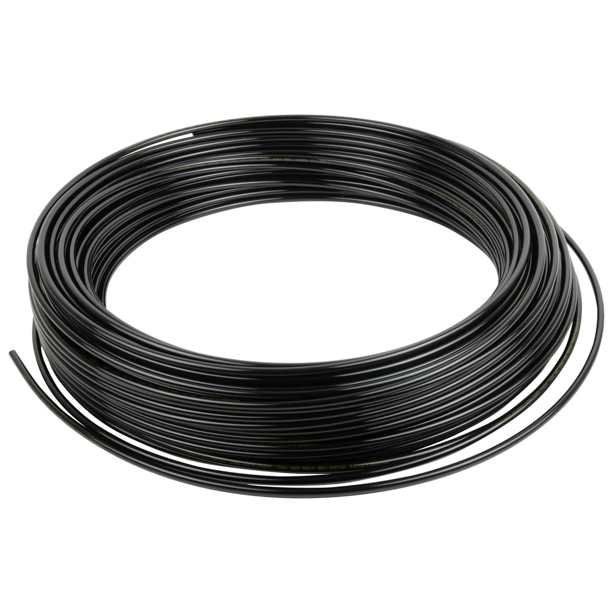 Трубка пневматическая нейлоновая чёрная 6×8 мм, 100 м, 20 бар Harrison HNS0608-BK