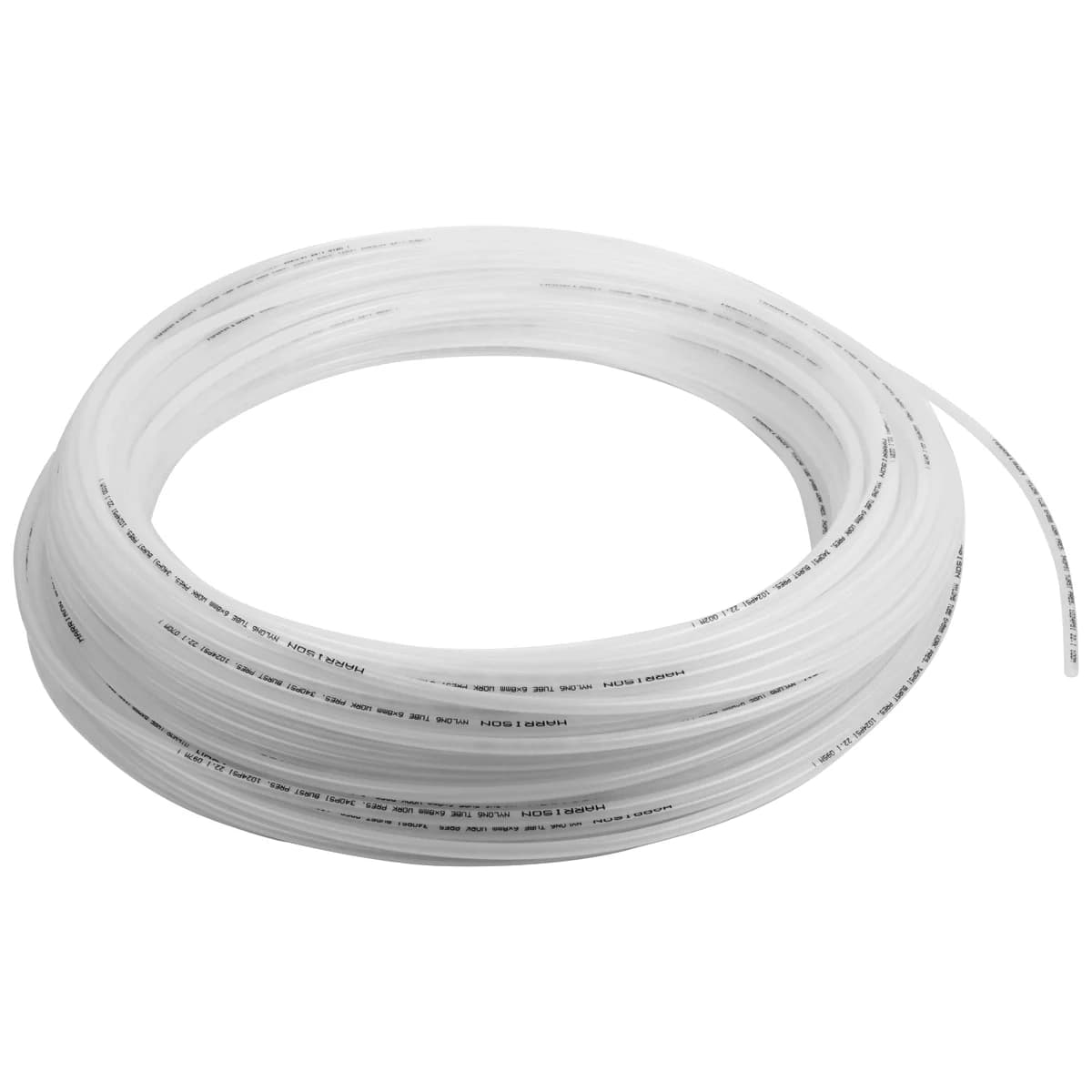 Трубка пневматическая нейлоновая 6×8 мм, 100 м, 20 бар Harrison HNS0608-CW